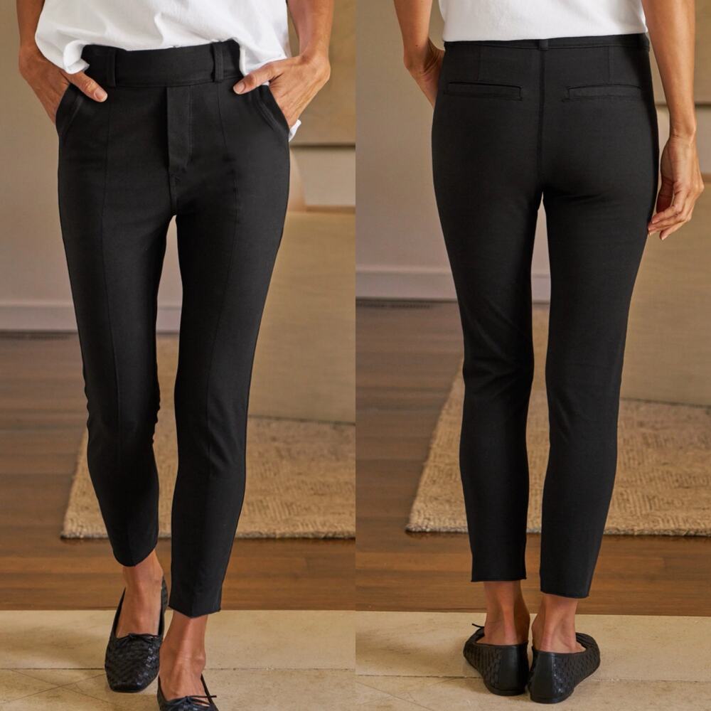 Frank & Eileen Murphy Billion Dollar Pants Slim Stretchy Black Leggings XS